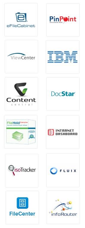 Top Document Management Software Company Logos